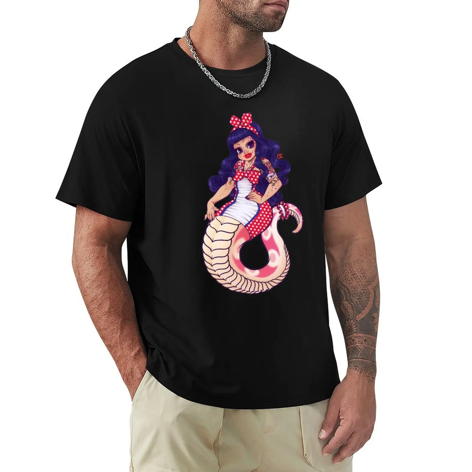 

Rockabilly Naga Eliza T-Shirt Outdoor Work Short Sleeve Top