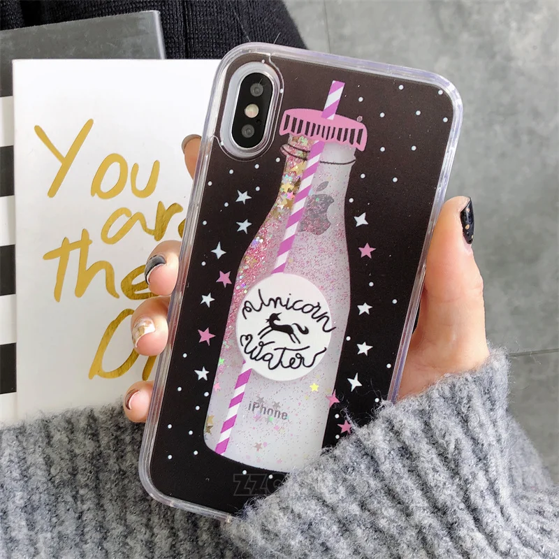 Nail Polish Perfume Bottle For Samsung Galaxy A55 A35 A25 A15 A05 A34 A24 A14 A73 A23 A33 5G Case Glitter Liquid Quicksand Cover
