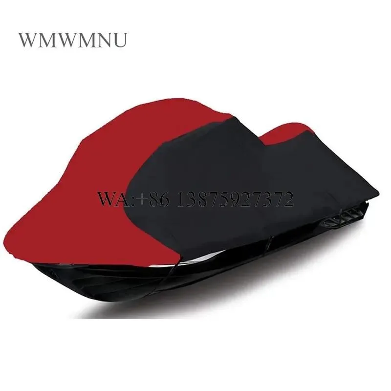 Wmwmnu Durable Jet Ski Cover Various Sizes Trailerable 600D Waterproof Boat Cover for Boat Mooring Use