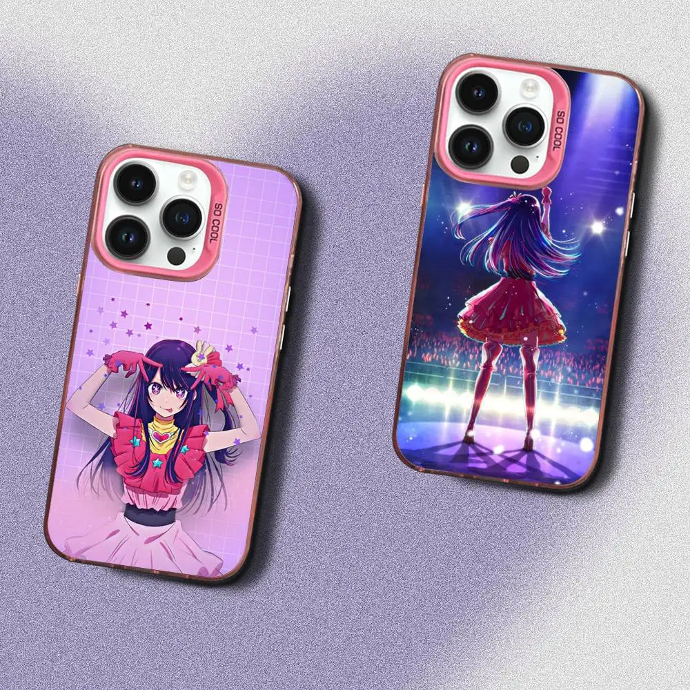 

Чехол для телефона O-Oshi no Ko для iPhone 17,16,15,14,13,12,Pro,Max,Plus,E,SE4,Air,Mini Pink IMD Box