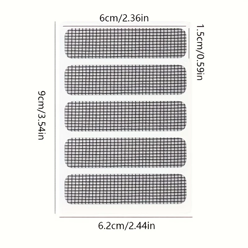 1/5/10 pcs Window Screen Patch Exhaust Grille Window Door Drainage Hole Anti-mosquito Paste Mesh Screen Invisible Repair Subsidy