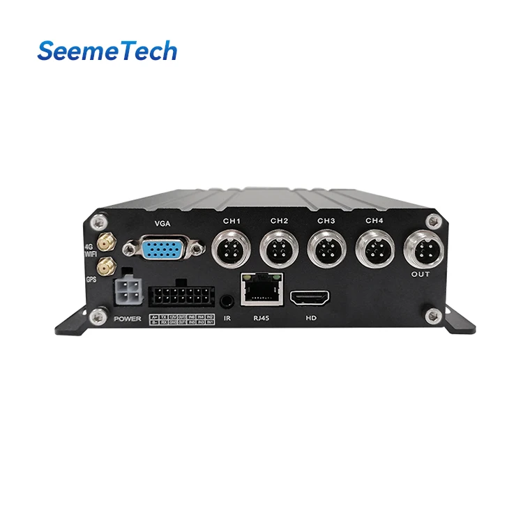 SeemeTech 4CH GPS 4G WiFi H.264 Weatherproof SSD CMSV6 Alarm Trigger Line Mobile Truck Car Analog Bus MDVR