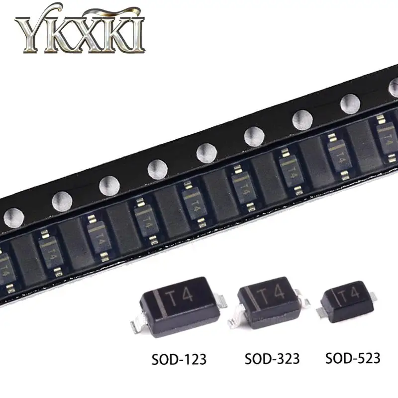 100Pcs/Lot New 1N4148W T4 1N4148WS 1N4148WT SOD-123 SOD-323 SOD-523 SMD Switching Diodes