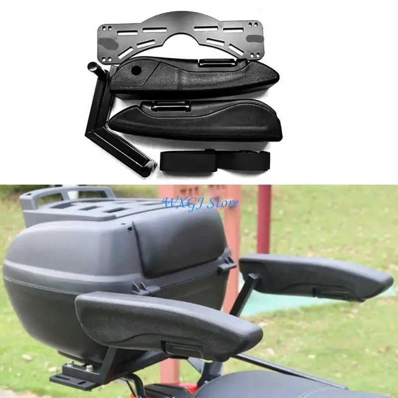 

37JE Motorcycle Rear Safety Armrest Universal Handrail for Electric Vehicle Scooter Passenger Handle Foldable Armrest