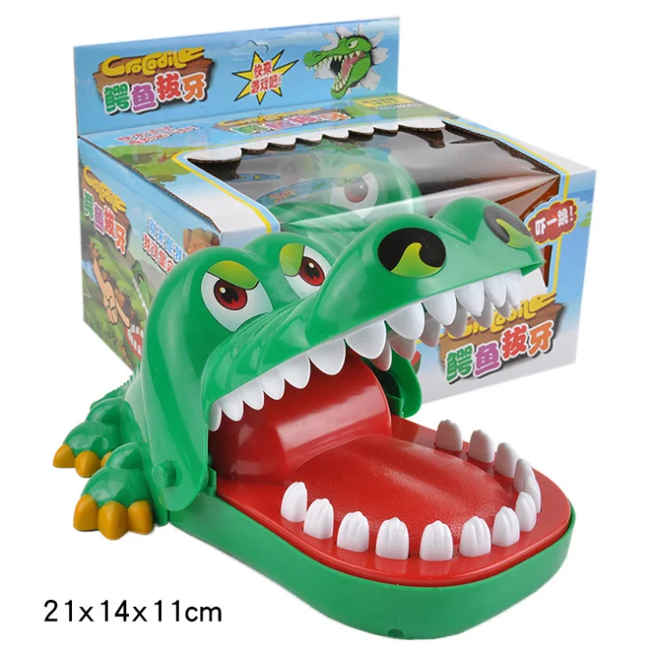 Juego Cocodrilo Dentista 2 Piezas – Divertido Juguete De Mesa Para Niños Y Familia Con Mordedura Sorpresa