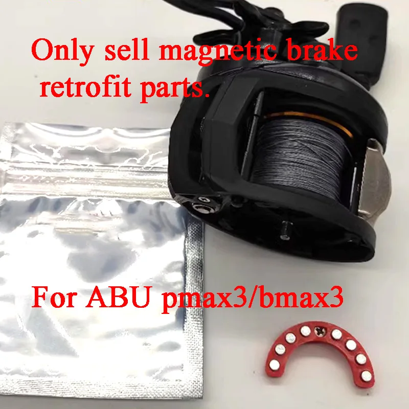 Baitcasting Reel Magnetic Modify Parts,Long Throw Stabilize,Fishing Wheel, Refit Accessories for ABU Pmax3, Bmax3,Tiny Bait