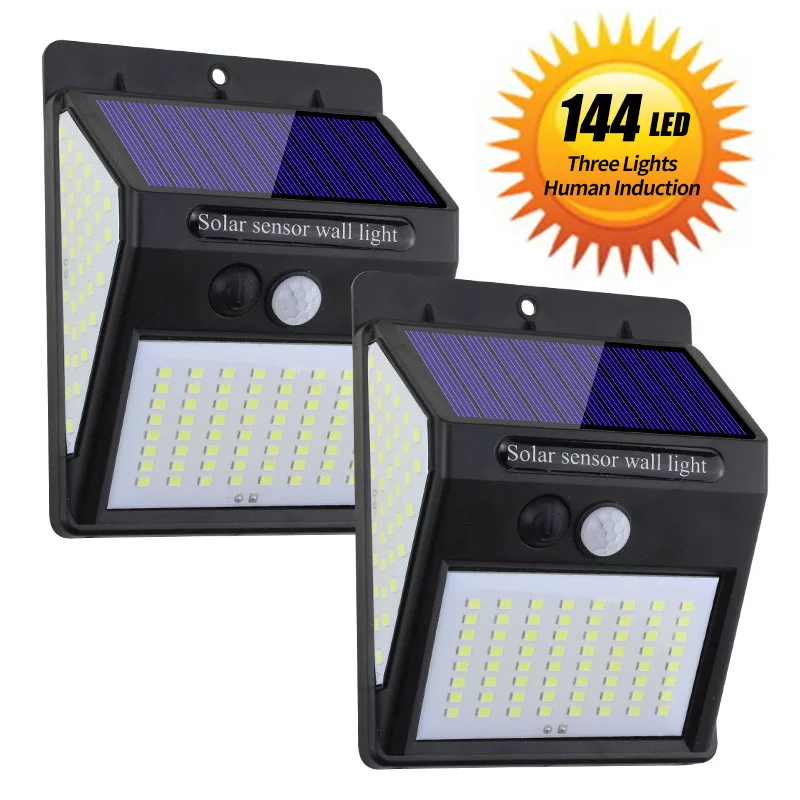 Lámpara Solar LED multifuncional para decoración al aire libre, foco alimentado por luz Solar, impermeable IP65, con Sensor de movimiento