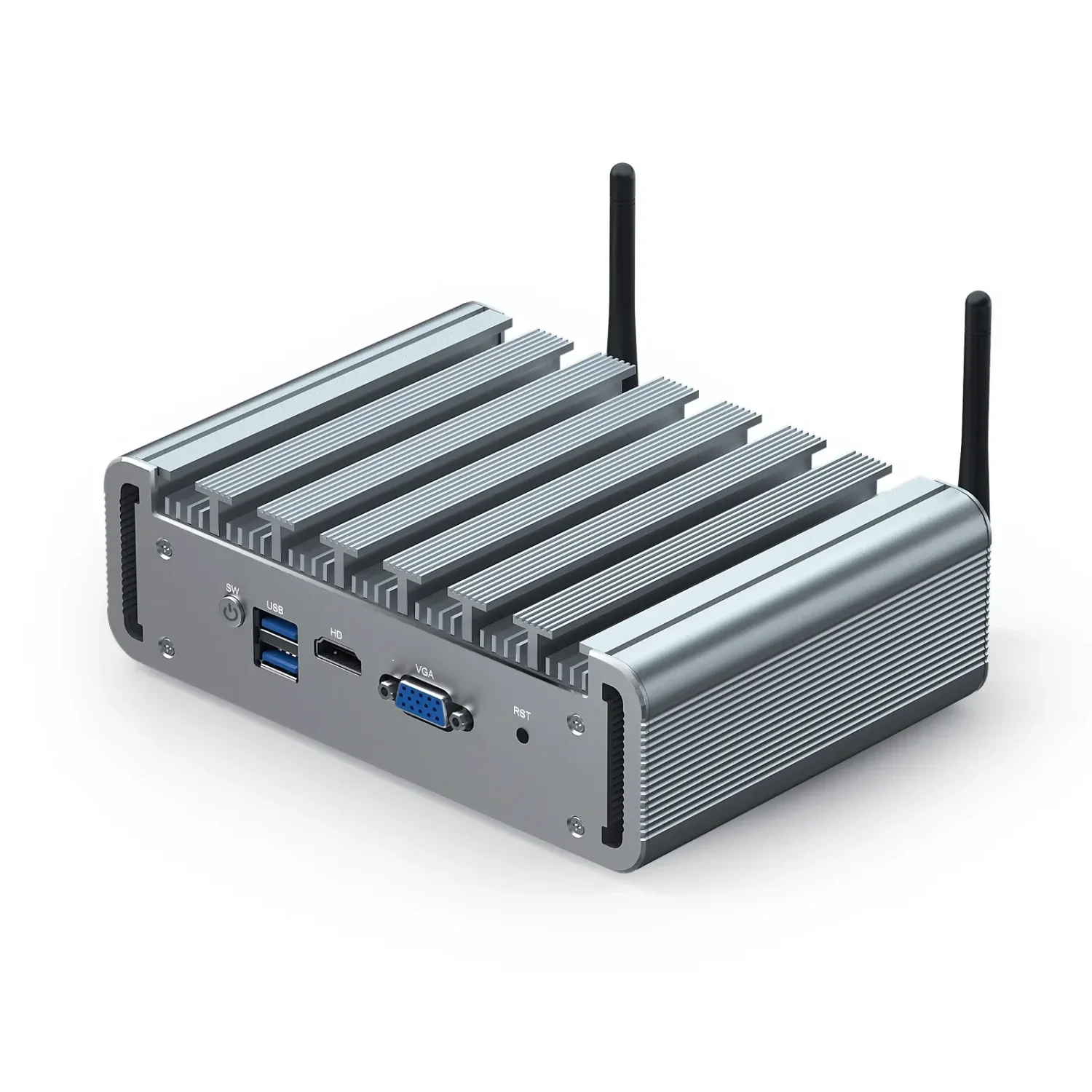 HYSTOU PfSense Firewall Intel Celeron J4125 DDR4 VGA HD 4G modulo WiFi Mini PC industriale senza ventola