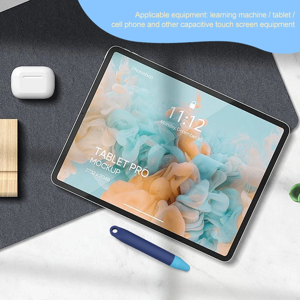 

Kid-Friendly Stylus Pens with Tethers Tablet Stylus Pen Easy Grip Stylus Pen Pencil for iPad Air Mini Pro for Fire Kids