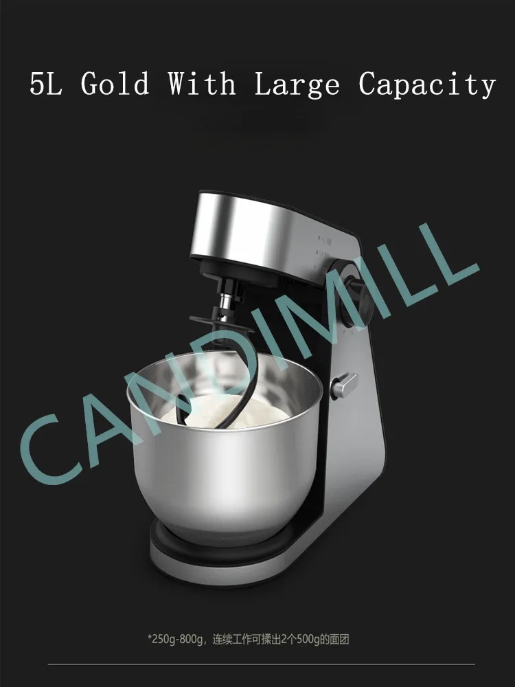 المنزلية الصغيرة الشيف آلة ثلاثية الأبعاد 5L سطح المكتب الكهربائية دلك العجين خافق البيض لتحريك الحليب الطازج وكريم الخفق