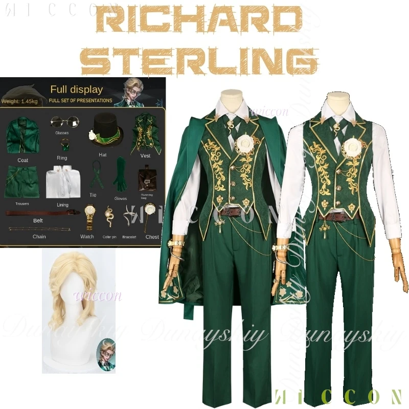 

Identity V Game Richard Sterling Cosplay With Link Art Merchants Full Of Set Clothes The Knight One Of Survivors Cosplay Costume