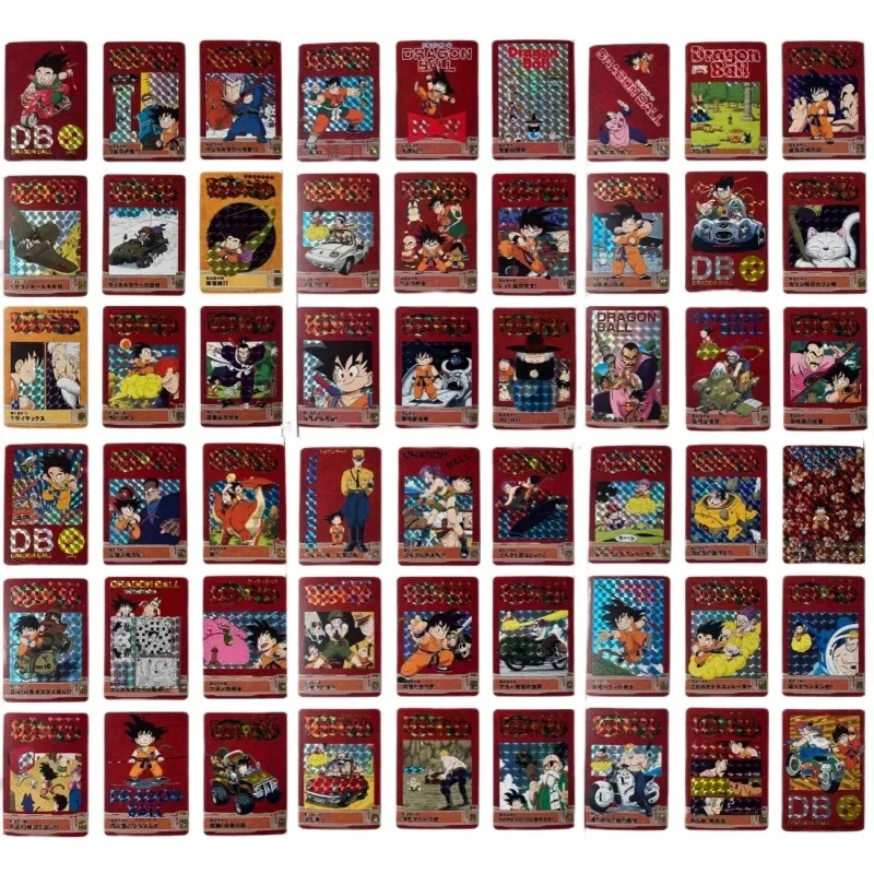 54pcs/set Dragon Ball Storm The Second Bomb Self Made Refraction Grid Flash Card Anime Classics Game Collection Cards Toy Gift