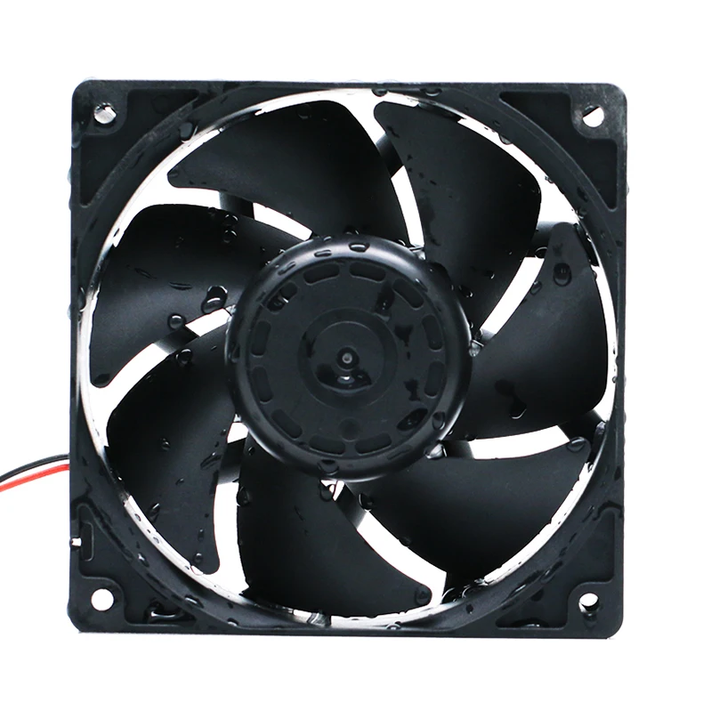 مروحة تبريد مقاومة للماء بحجم هواء عالي 120 مم IP68 مقاس 120 × 120 × 38 مم