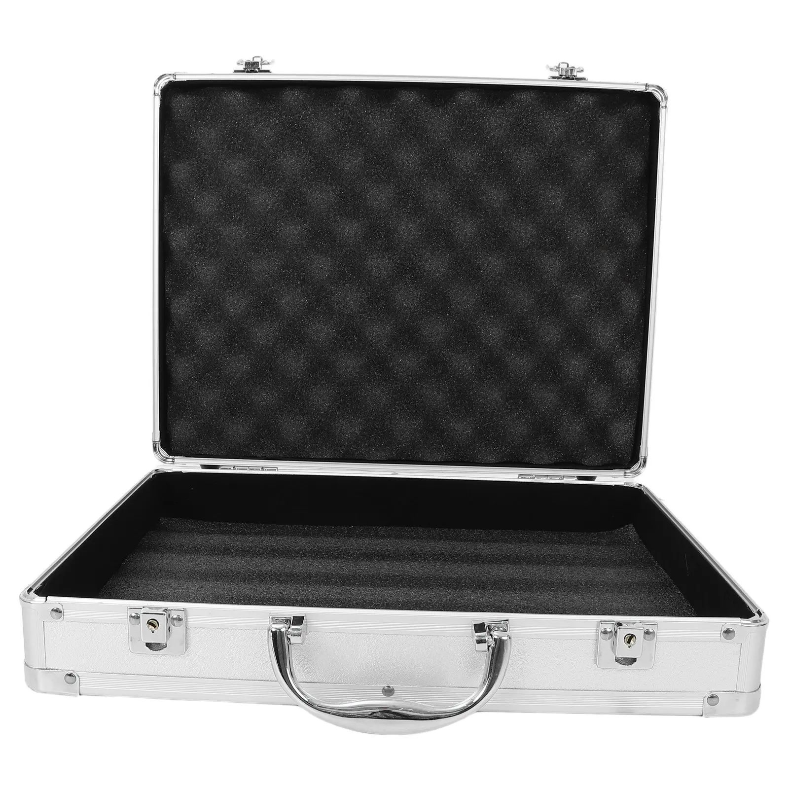 Heavy Duty Aluminum Alloy Toolbox Organizer with Sturdy Handle Large Storage Box for Tools Accessories Medicine Craft Items