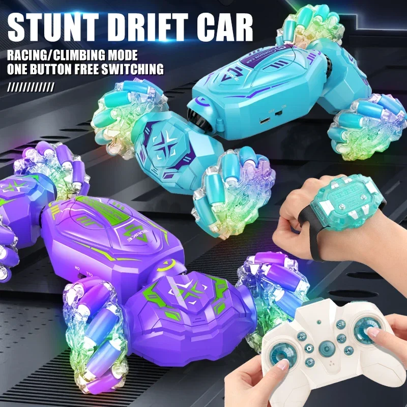 

Rc Drift Car Stunt Twisting Gesture Sensing Controlled Cars Off-Road with Led Lights Remote Control Vehicle Gifts for boys Kids