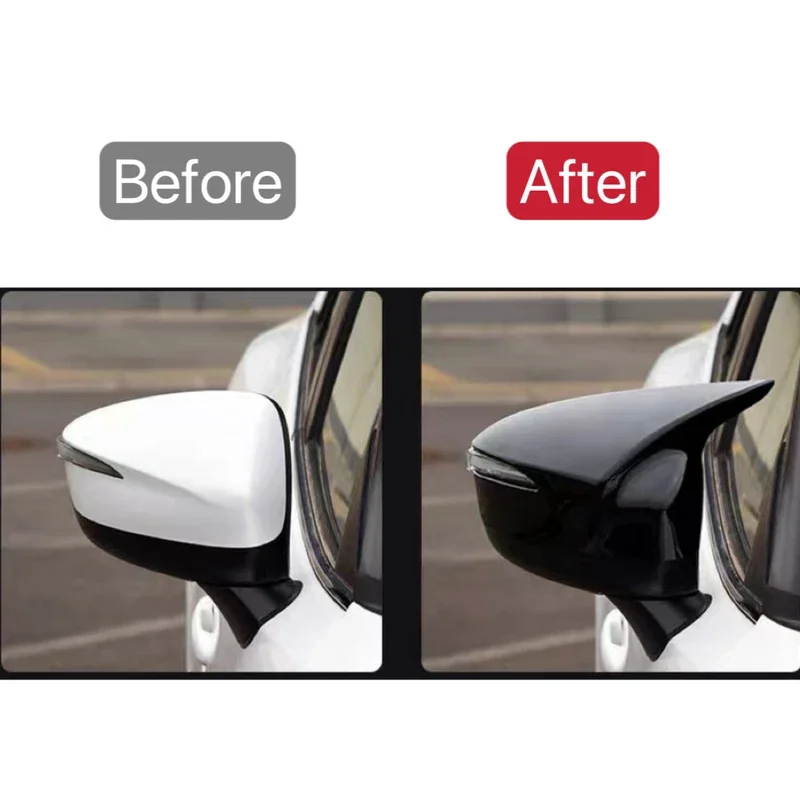 Rearview Side Mirror Trim Cover Fit For Mazda CX-5 2015 2016  For CX-4 CX-3 2016 2017 2018   Car Door Rear View Trim