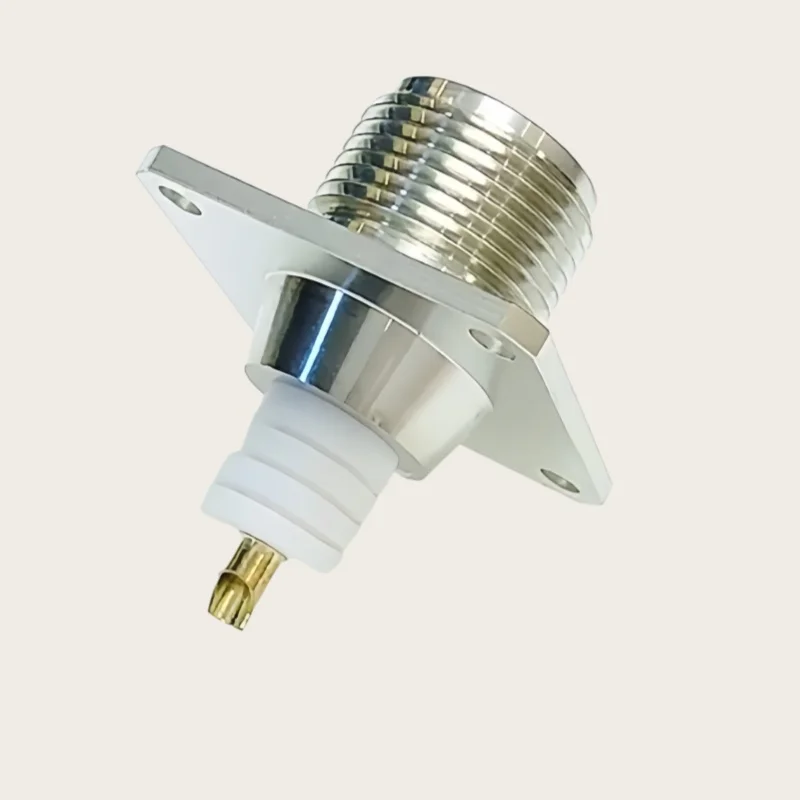 1pcs/lot HN-KF high-voltage female socket HN-KFD high-power socket fixed by four-hole flange
