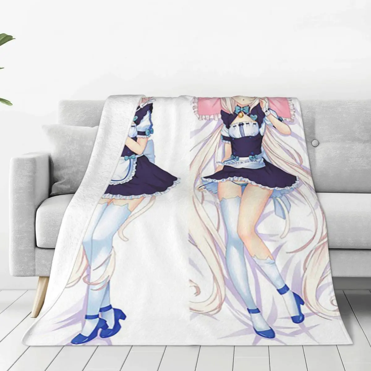 Nekopara Blankets Fleece Super Soft Throw Blanket for Home Couch Bedspread