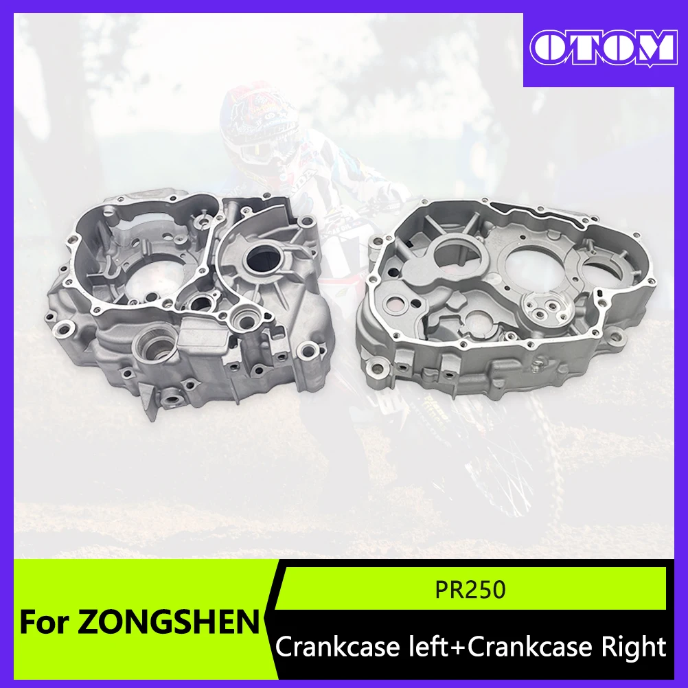 

OTOM Motorcycle Left Right Crankcase Aluminum Alloy Engine Cases For ZONGSHEN PR250 ZS172FMM-5 Crankcase Assembly