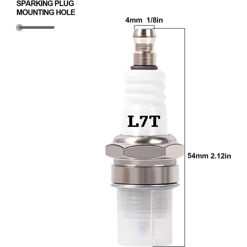 Spark Plug Replacement for NGK BPMR7A L7T For Champion CJ8 RCJ6Y RCJ7Y Fit for Stihl & Husqvarna Chainsaw Lawnmower Engines