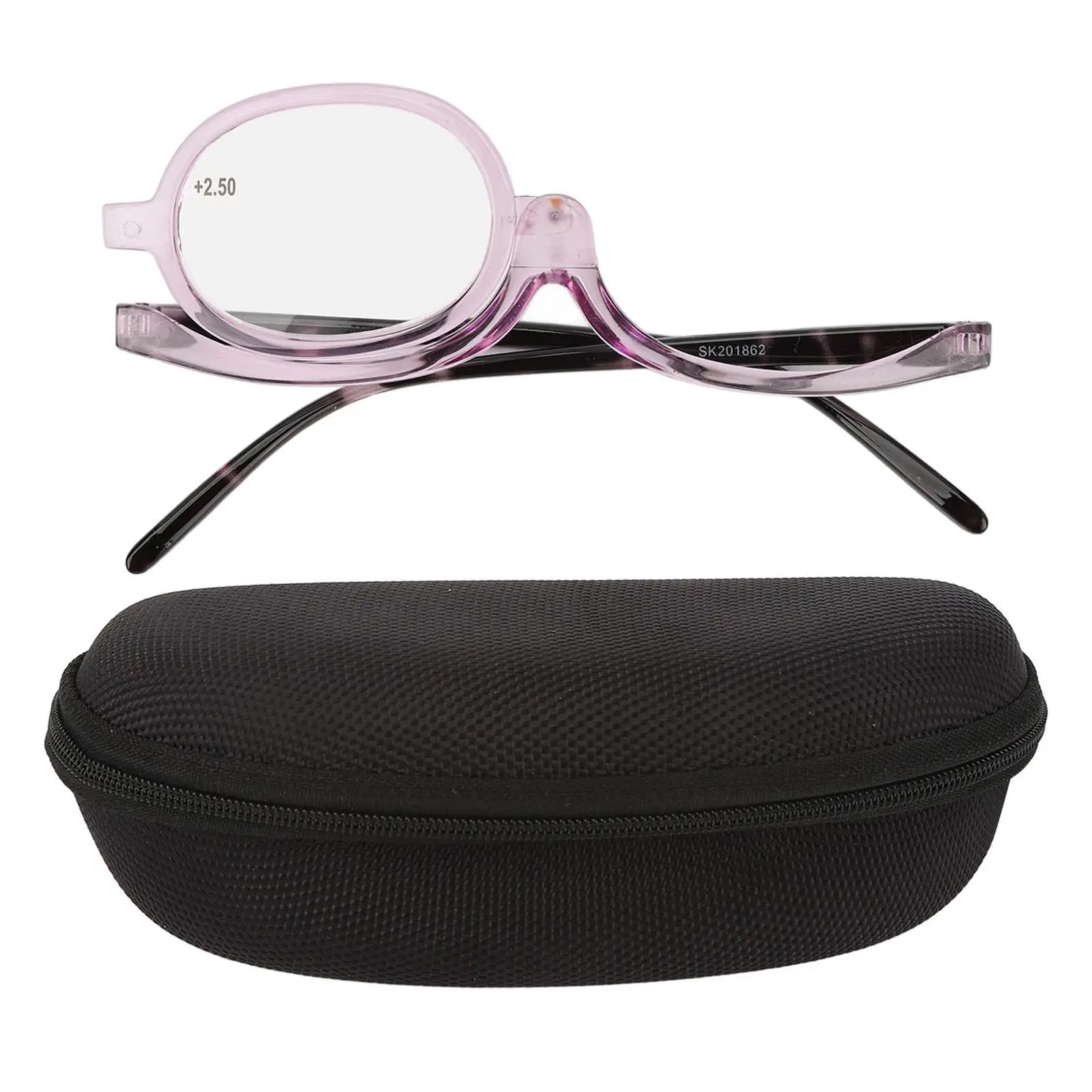 

Makeup Reading Glasses Rotating Magnifying Lens for eyebrow Grooming and for mascara Application
