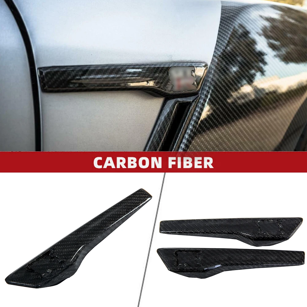 For Nissan R35 Gtr 2008-2018 2017 Style Carbon Fiber Fender Logo Emblem