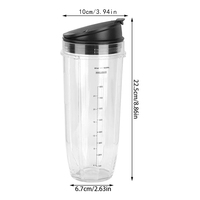 A35R 32Oz Replacement Ninja Blender Cups With Cup Lid 900Ml Large Capacity For Ninja 900W 1000W Blender Juicer