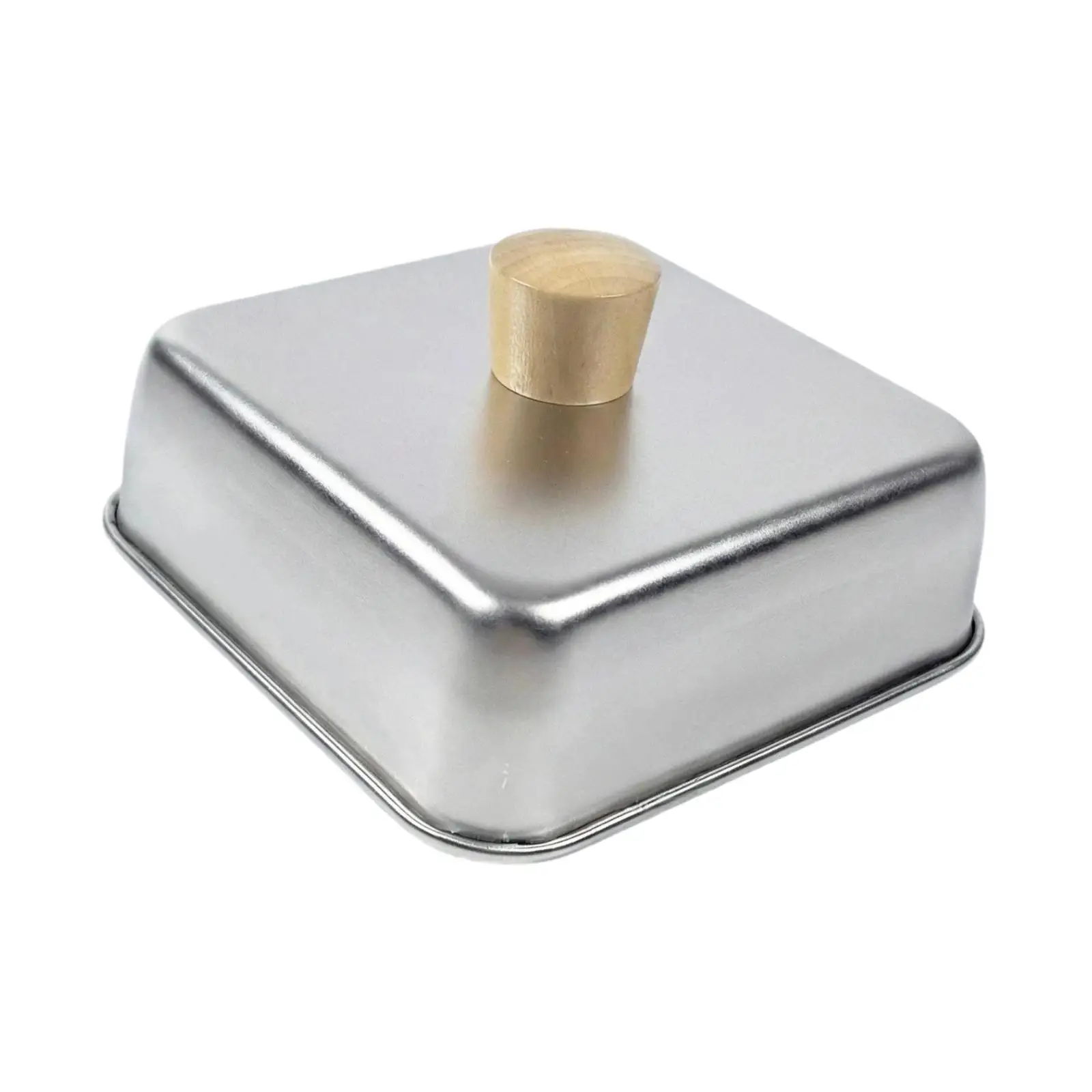 High Performance Square Cheese Melting Dome Thick Stainless Steel Easy Maintenance Lid for Grilling and Searing