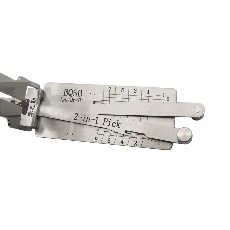 Lishi BQSB 2 in 1 Lock Pick Decoder Ignition Car door open for BAIC Senova models Vertical milling