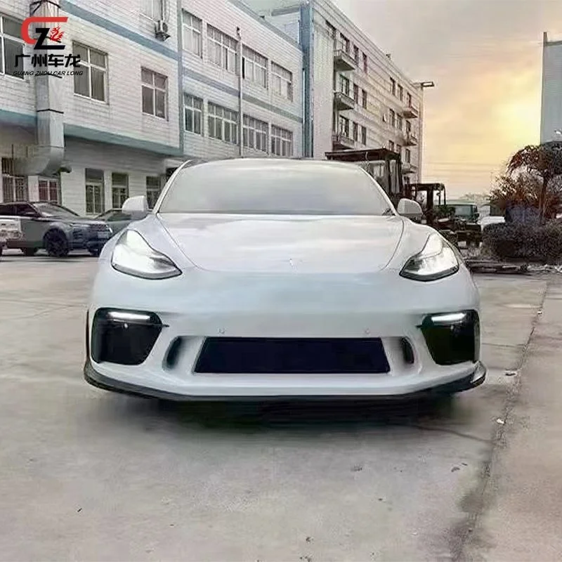 New design Car Bodykit For Tesla Model 3 2018-2022 modified GT3 Front Bumper Assembly Car Bumpers