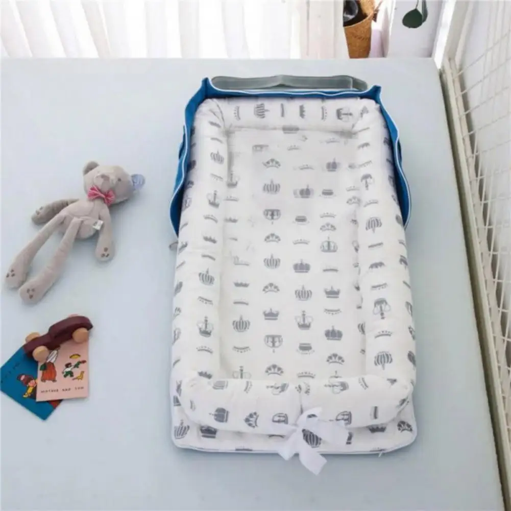 Baby Game Seat Portable Foldable Baby Nest Adjustable Breathable Sleeping Bed for Infants 0-24 Months Shower Gift for Baby