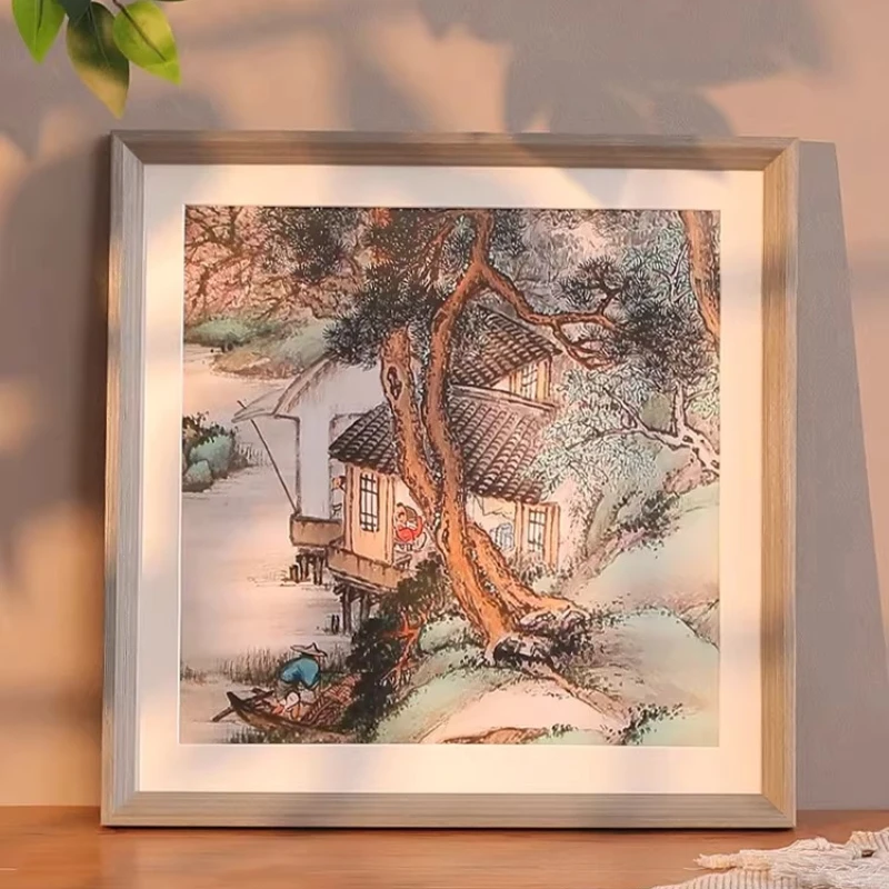 Customized thickened solid wood picture frame calligraphy wall hanging frame cornice foto Decorative picture coquette decor