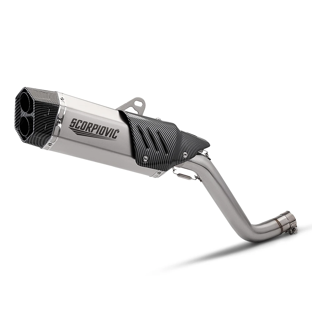 Slip On For VOGE DS525X DS 525X 2023 2024 Motorcycle Exhaust System Escape Middle Link Pipe Connecting 51mm Muffler - view 6