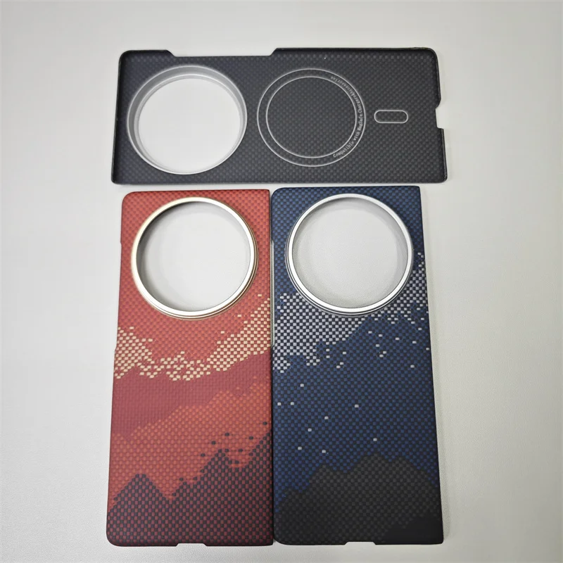 

Магнитный чехол для телефона Vivo X Fold 5, арамидный защитный чехол из углеродного волокна, ультратонкая задняя крышка с защитой от падения