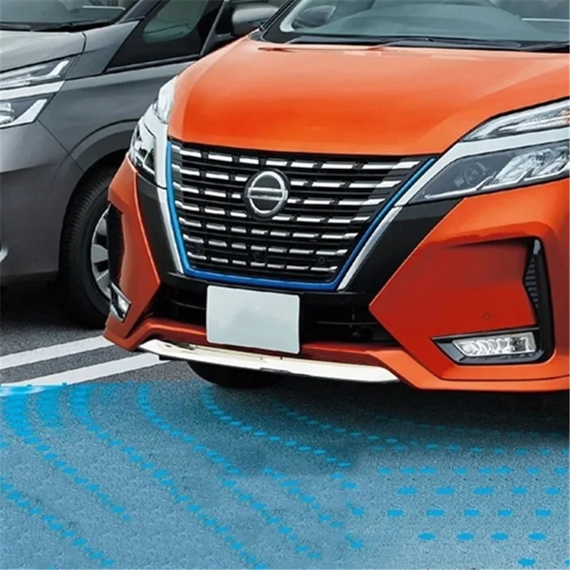 

WELKINRY For Nissan Serena C27 5th Gen Facelifted 2020-2022 ABS Chrome Front Car Head Face Tail Rear Bumper Cover Trim