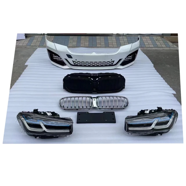 

Модернизированный комплект кузова M5 G30 для BMW G30 5 серии G38 M5 2018-2021 G30, комплект кузова переднего бампера, боковая юбка, решетка заднего бампера