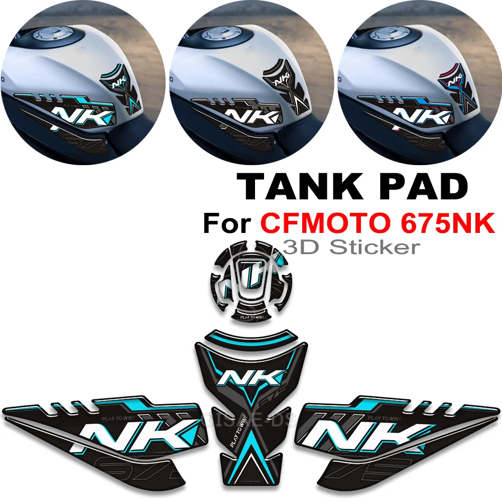 

Motorcycle For CFMOTO 675NK 675 NK Tank Pad Side Grips Gas Fuel Oil Knee Protector Stickers Decals 2024 2025