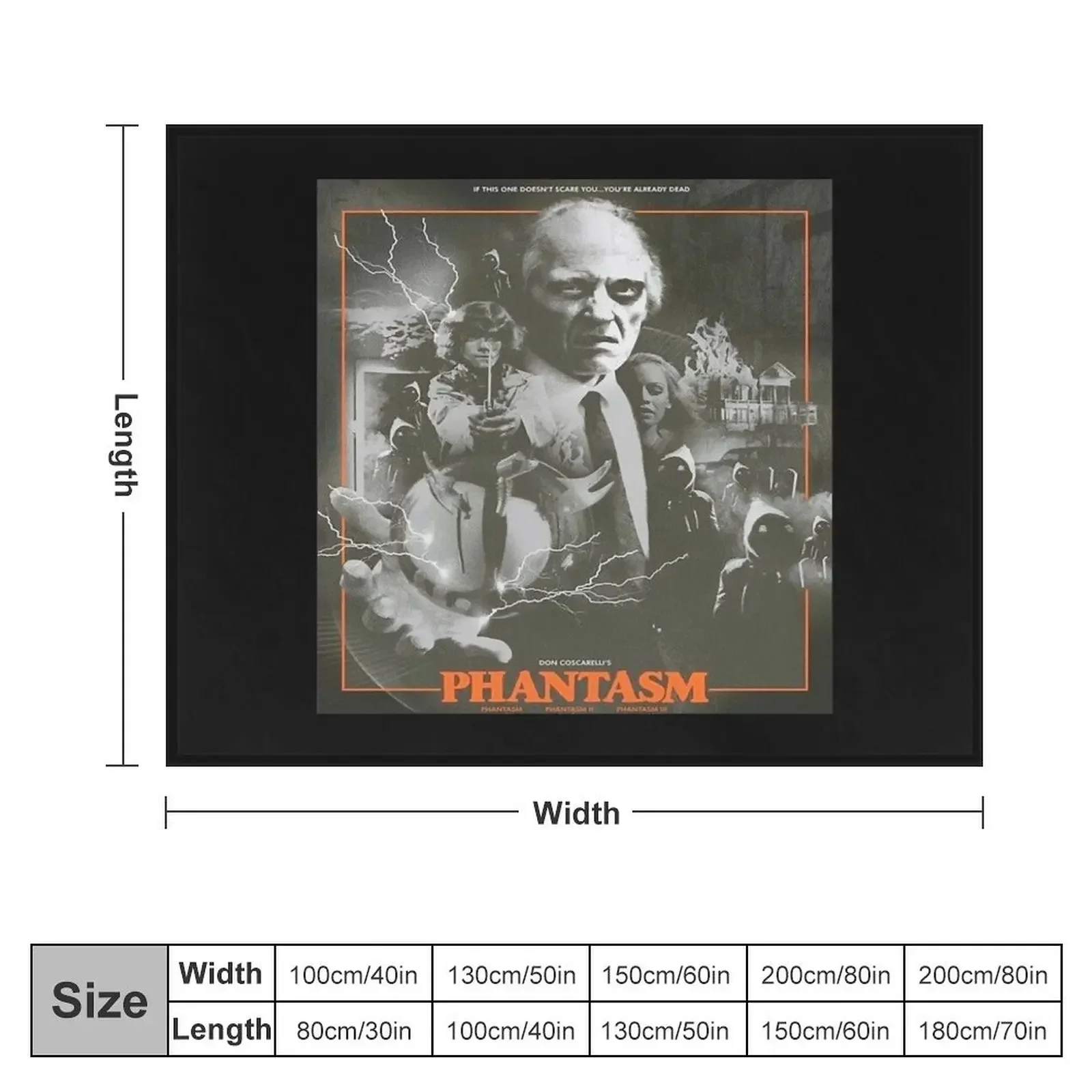 Birthday Gifts Phantasm Retro Great Model Halloween Retro Wave Throw Blanket Personalized Gift Soft Beds manga Blankets