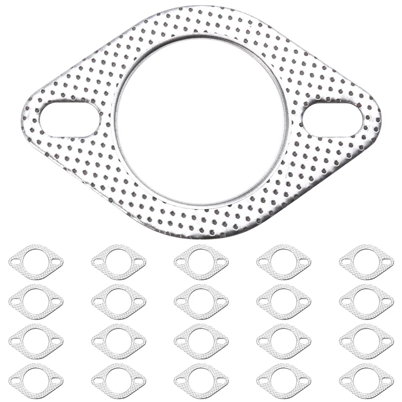 

A03F-Bolt High Temp Flange Gasket 2.5-Inch Exhaust Manifold Gasket Exhaust Pipe Seal Gasket Flange Gasket 120-06310-0002