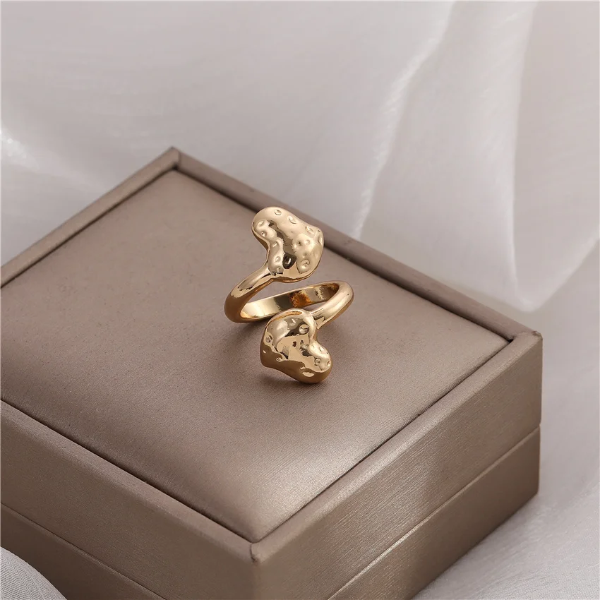 Anslow مجوهرات الأزياء الجديدة الإبداعية حفل زفاف عيد ميلاد اكسسوارات مستديرة الهندسة افتتاح حجم حلقة شحن مجاني low 0091ar