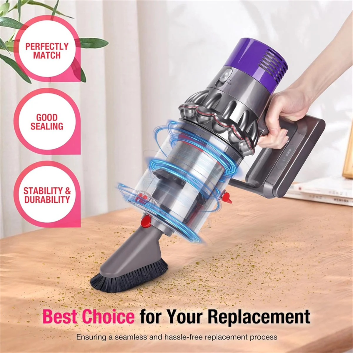 Poubelle de remplacement pour aspirateur Dyson V10 SV12, pièce de petite poubelle, bidon, E27, No.969509-02, mise à niveau populaire