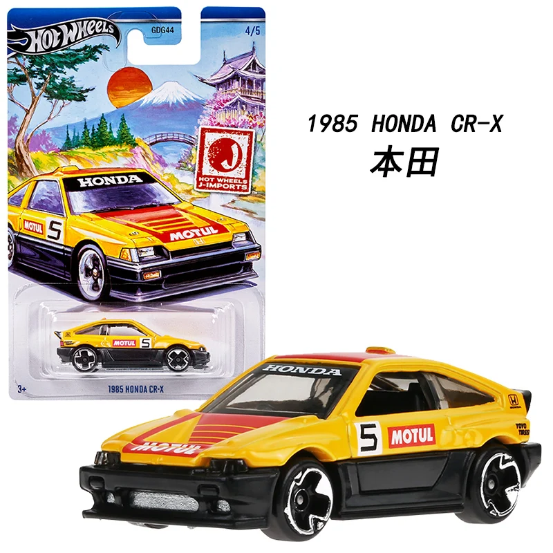 Genuine Hot Wheels Car J-Imports 1:64 Diecast Boy Toy Toyota Starlet Honda CRX Acura NSX Nissan Skyline Mazda Vehicle Model Gift