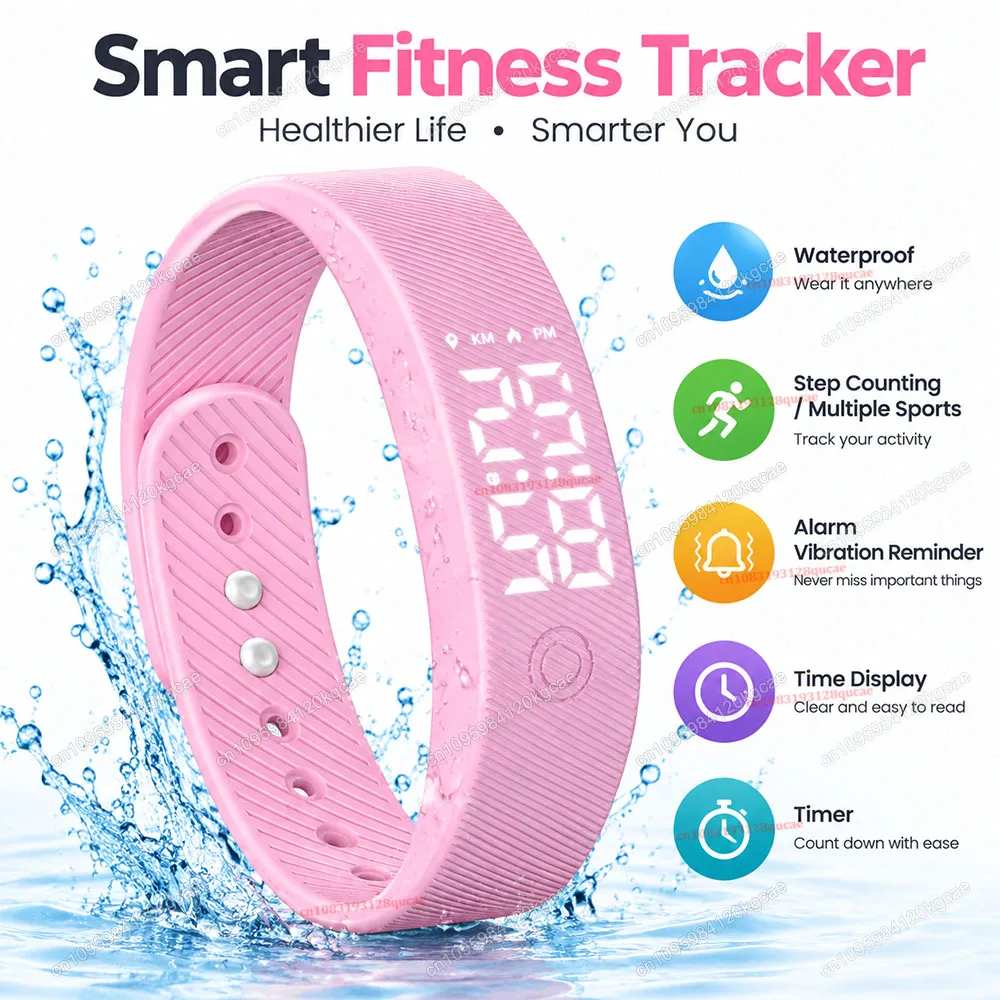 2026 Outdoor Smartwatch Sports Bracelet Vibration Alarm Clock Reminder Sleep Monitor 24Hours Pedometer Rechargeable Bracelet H10