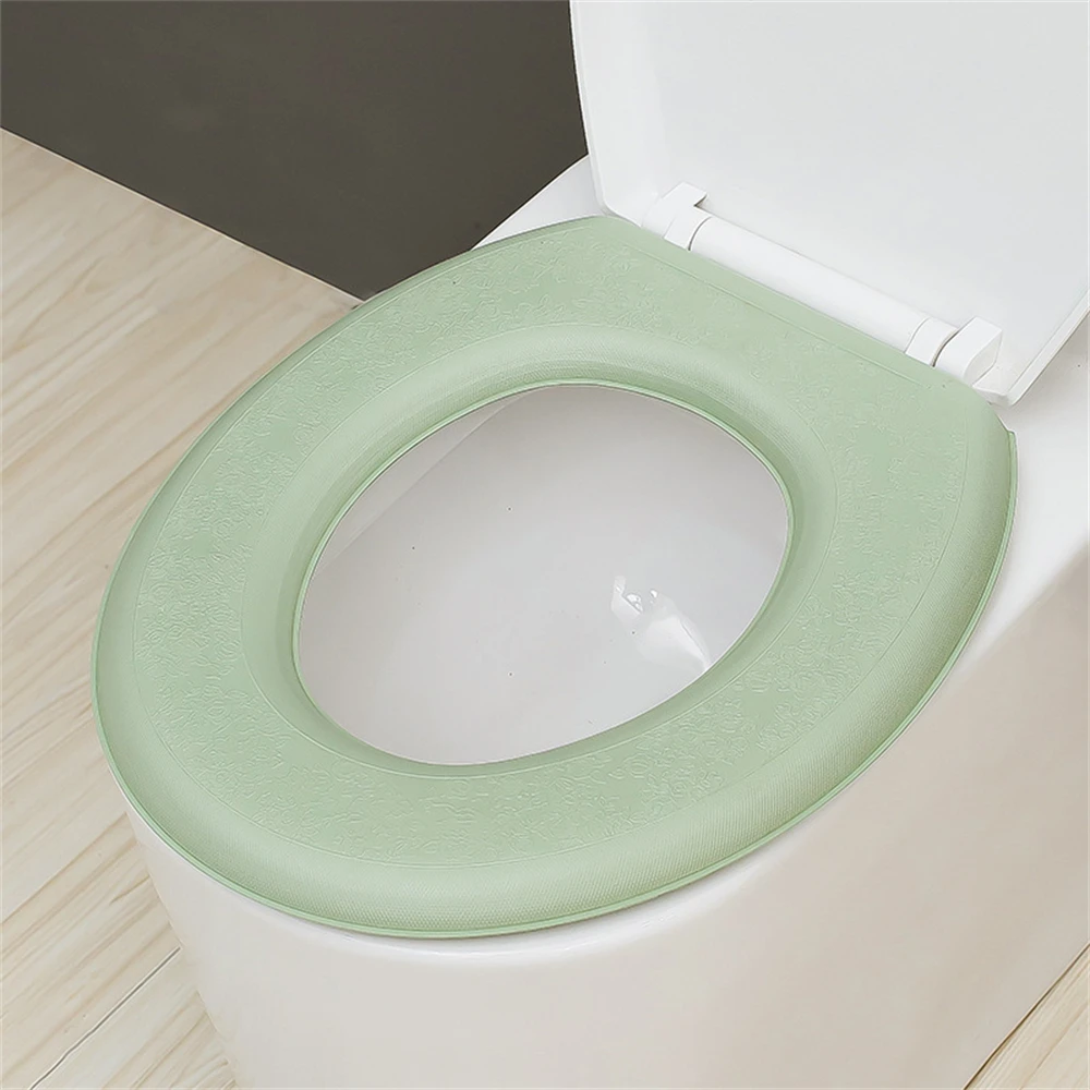Wasserdicht Weiche Wc Sitz Abdeckung Badezimmer Waschbar Closes Matte Pad Kissen O-form Wc Sitz Bidet Wc Abdeckung Zubehör – Detail 9