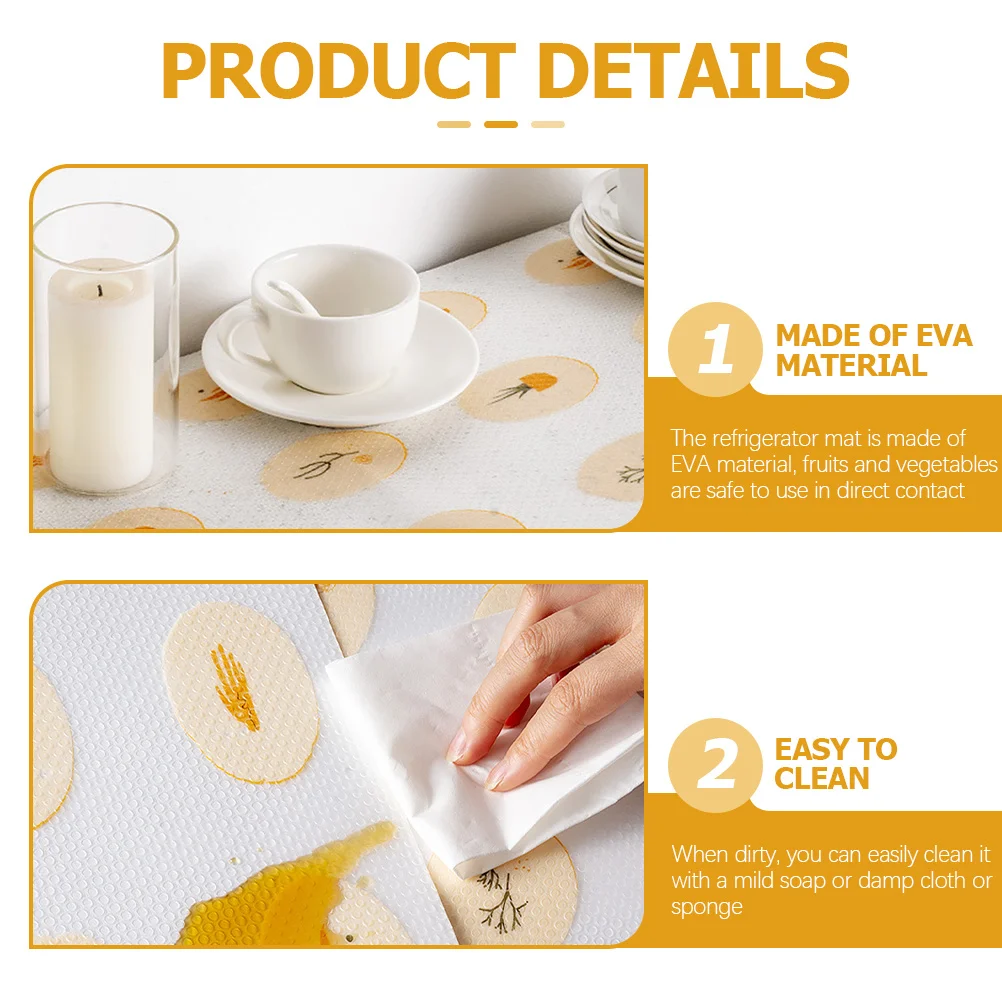 بطانة أرفف غير لاصقة، بطانة درج، مادة إيفا، حماية خزانة المطبخ، 1 لفة سهلة القطع، استخدام مرن للأرفف #4