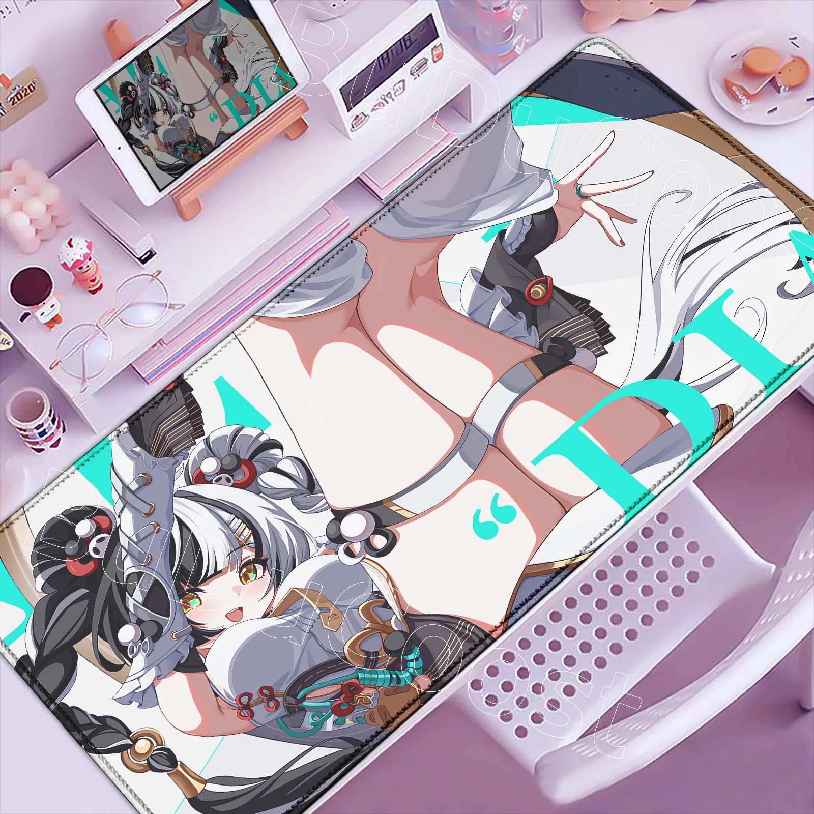 

Zzz Anime Cute Dialyn Mousepad Zenless Zone Zero Mouse Pad Laptop Gaming Non-slip Desk Mat Large Rubber Lock Edge Keyboard Mats