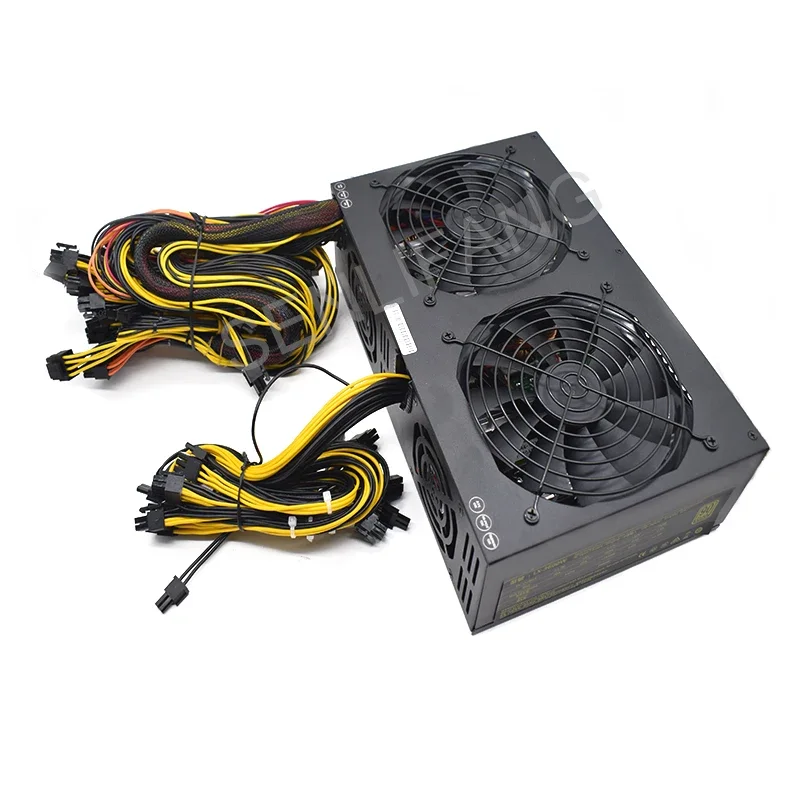 Imagem -05 - Atx Psu Fonte de Alimentação Bitcoin Mineiros Suporte para Computador 12 Cartões Mineiro Mineração Rig 180240v Pico Btc Etc Mineração Alta Qualidade 3600w