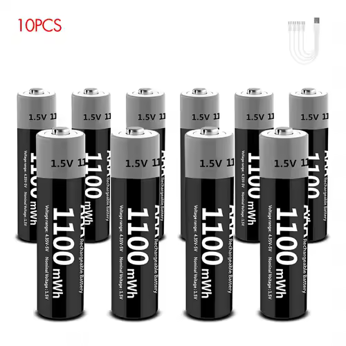 Kuugro Li-ion AAA and AA Rechargeable Batteries USB Lithium-ion 3400mWh 1.5V AA Rechargeable Batteries+1100mWh 1.5V AAA Battery - Image 19