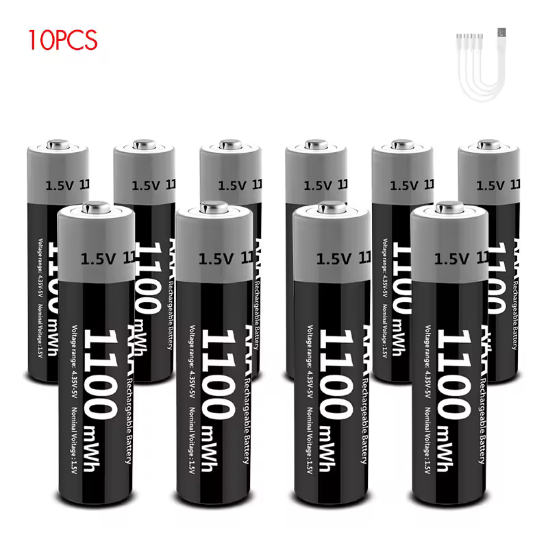 Kuugro Li-ion AAA and AA Rechargeable Batteries USB Lithium-ion 3400mWh 1.5V AA Rechargeable Batteries+1100mWh 1.5V AAA Battery - Image 19