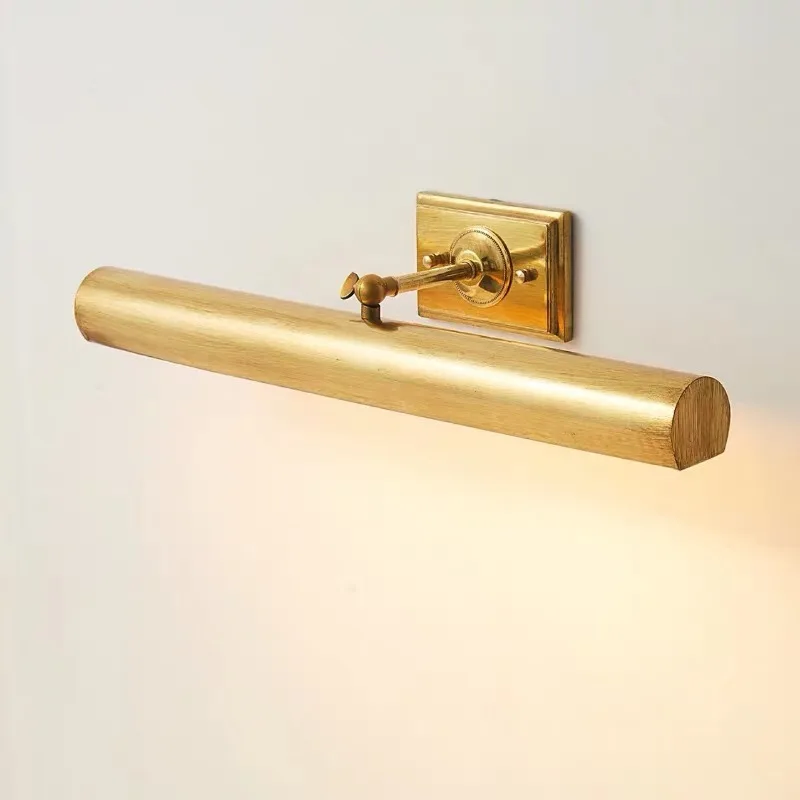 

All copper, mirror headlight, makeup lamp, light luxury, bathroom, French, mirror painting lamp, oil painting lamp